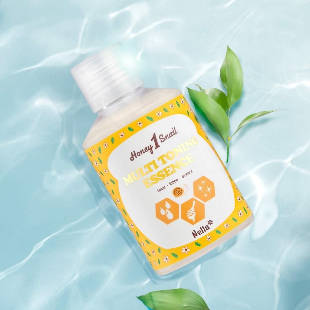1+1 Nella Multi Toning All-in-One Snail Essence / Skin + Lotion + Essence At Once, 2 Units, 200ml
