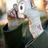 NEWBERRY KNITTING Deerskin Fingerless Gloves - Oatmeal