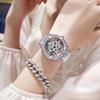UTHAI L99 Women's Watch Wheel 360 ° Rotation Five Star Hollow Full Diamond Luxury Full Sky Star Waterproof Female Clock Watches