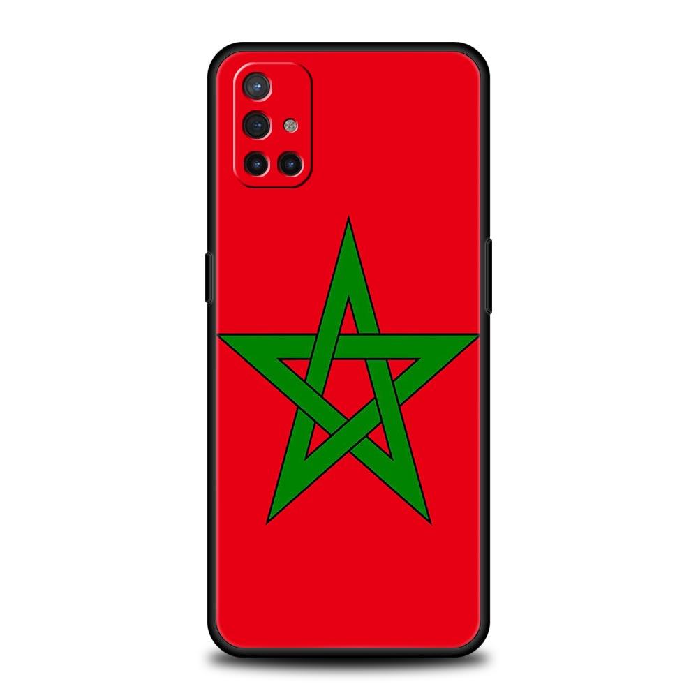 Morocco Flag Passport For OnePlus 10 Pro 9 8T 8 Nord N10 7 7T 9R Phone Case For 1+ Nord 2T CE 2 N100 N200 Z 5G Soft Black Cover