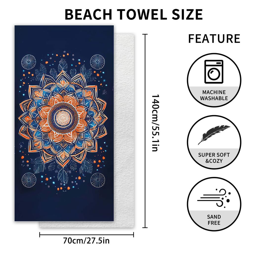 2026 Mermaid Tail Beach Towel Printed Towel Seaside Vacation Absorbent Beach Towel