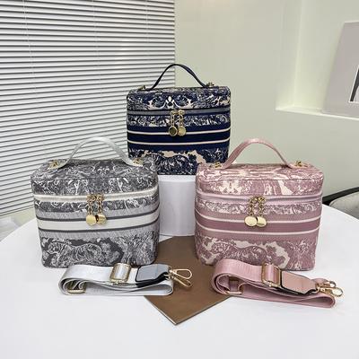 Trousse de Toilette de Voyage Grande Capacité Portable pour Femmes Étui à Maquillage Étanche Organisateur Multifonctionnel Sac de Rangement