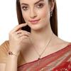 Jewellery Set American Diamond Gold Plated Traditional Style Necklace