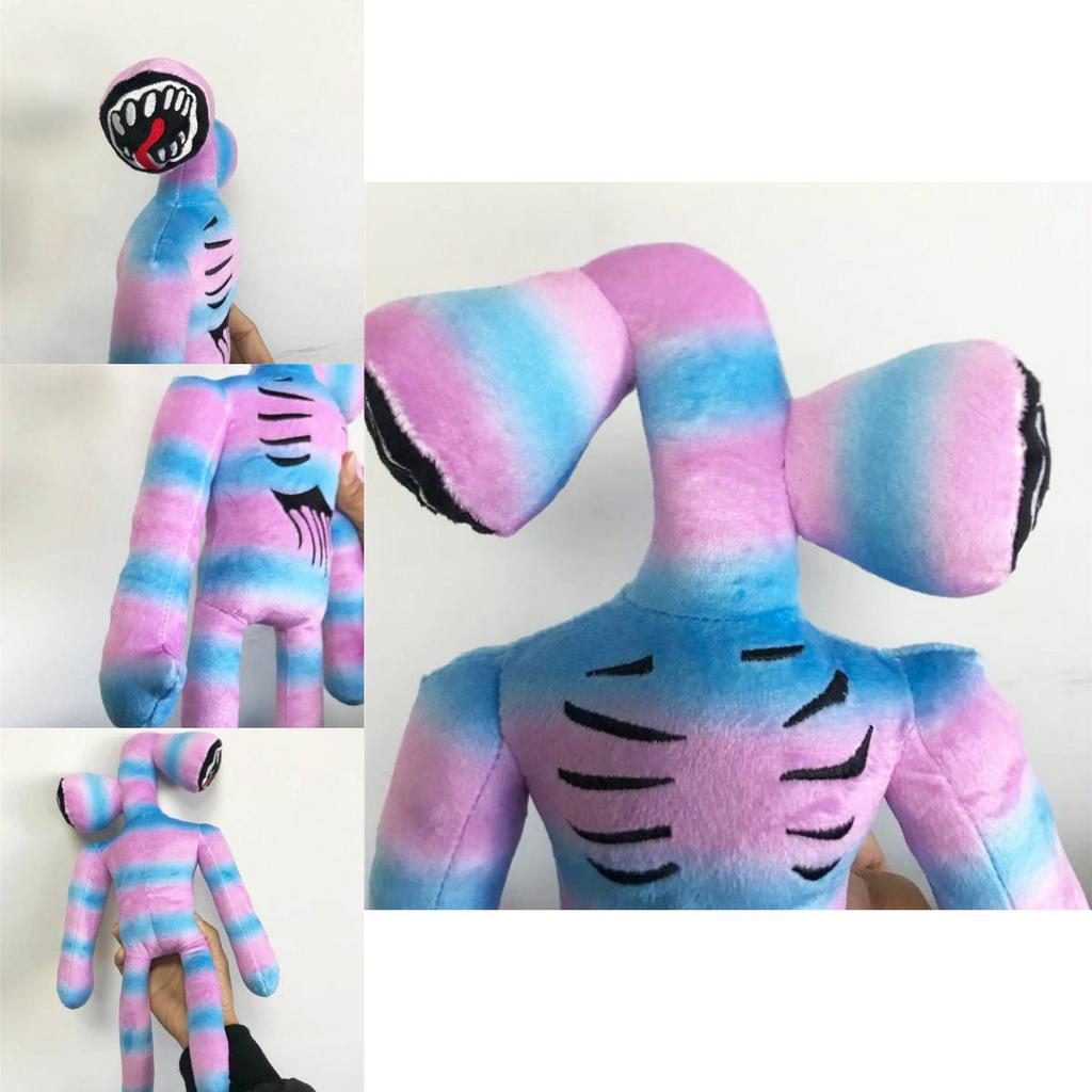 Soft 37cm Cartoon Rainbow Siren Head Plush Toy Perfect For Children Unique Horror Gift