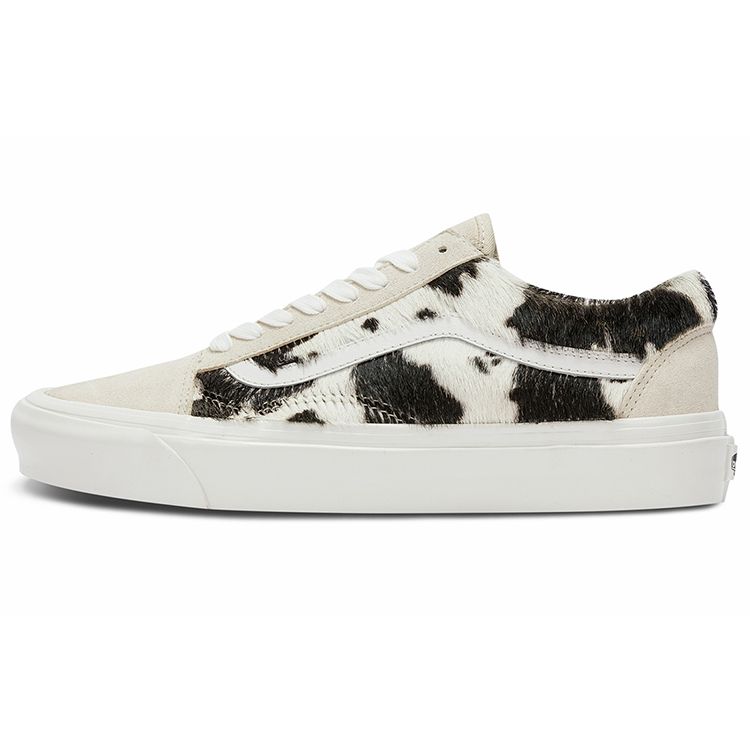 Vans Old Skool 36 36 Dx Low Top Skate Shoes Black And White Cow Print Unisex Sneaker VN0A4BW3DJR