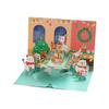 3D Pop Up Christmas Greeting Card Merry Christmas Gift Cards with Envelopes Santa Elk Snowman Holiday Cards for Christmas Parties Home Decor