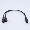 30cm 50cm 1 To 2 Way DC Power Adapter Splitter Cable 5.5mmx2.1mm 1 Male To 2 Female Extension Wire Cord