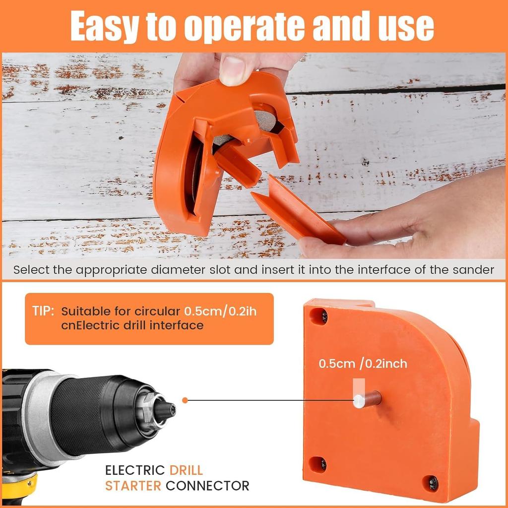 Drill Bit Sharpener,Drill Bit Sharpener for All Bits,Multipurpose Drill Bit Grinding Sharpener for High-Speed Steel, Masonry, Carbide, Cobalt &