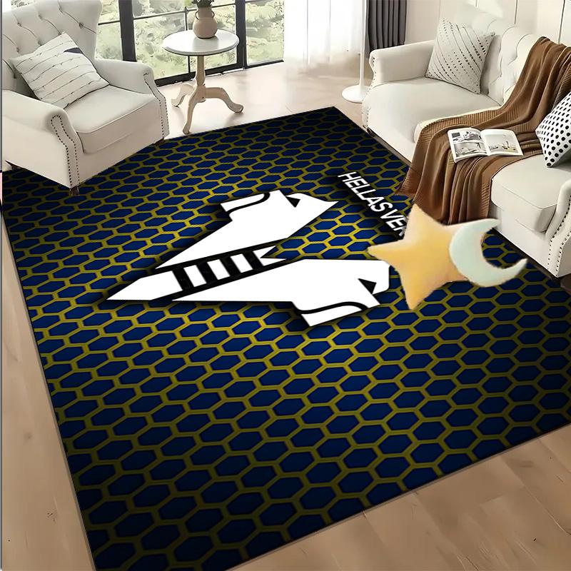 1PC Hellas-Verona Football Club Floor Mat for Living Room, Game Rooms, Office, Bedroom, Office Floor Mat Playful Design, Christmas fan gifts