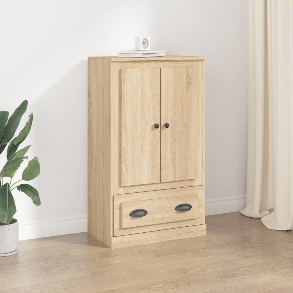 Vidaxl Kredens, Dąb Sonoma, 60X35,5X103,5 Cm, Materiał Drewnopochodny