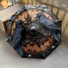 1PC Viking Theme Umbrella Portable Folding Umbrella Iron Frame Hole Bone Structure Outdoor Home Umbrella A3