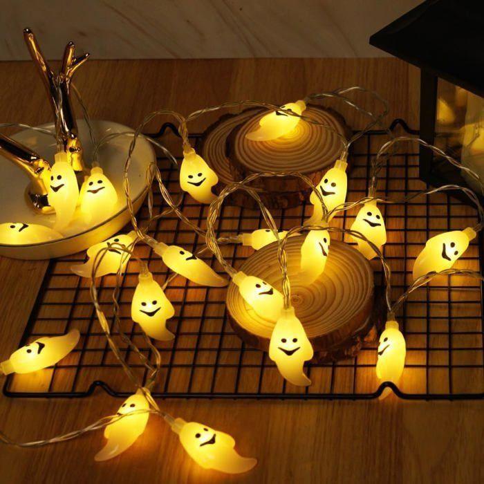 Guirlande lumineuse Halloween - AIMOONSA - 3 m - 20 LED - 2 modes - Fonctionne à piles