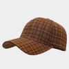 Plaid Fashion Literary Retro Street Painter Hat Men's and Women's Outdoor Leisure Breathable Sunshade Versatile Baseball Cap