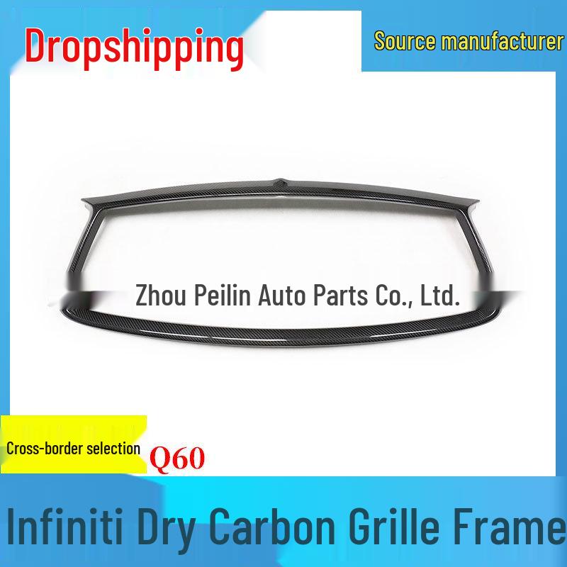 

Infiniti Q60 Dry Carbon Fiber Grille Frame Air Intake Sticker Guangzhou Peilin