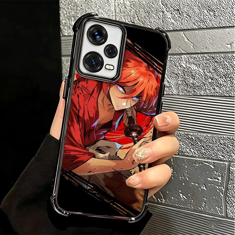 Rurouni Kenshin Anime Soft Phone Case For Xiaomi Redmi Note 14 15 Pro Plus 13 12 11S 11T 5G 10 9S 9 Plating Anti-Fall Fundas
