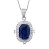 Jewelry Copper Bottom Gold-Plated Simulation Blue Spinel Retro Suit Heroine Stone 10 * 14