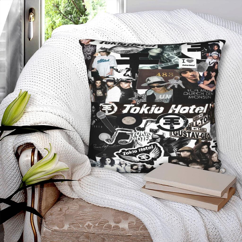 Bedroom Decorations Tokio Hotel Band Rock Music Pillowcases Merch Pillow Covers Square Multi Size