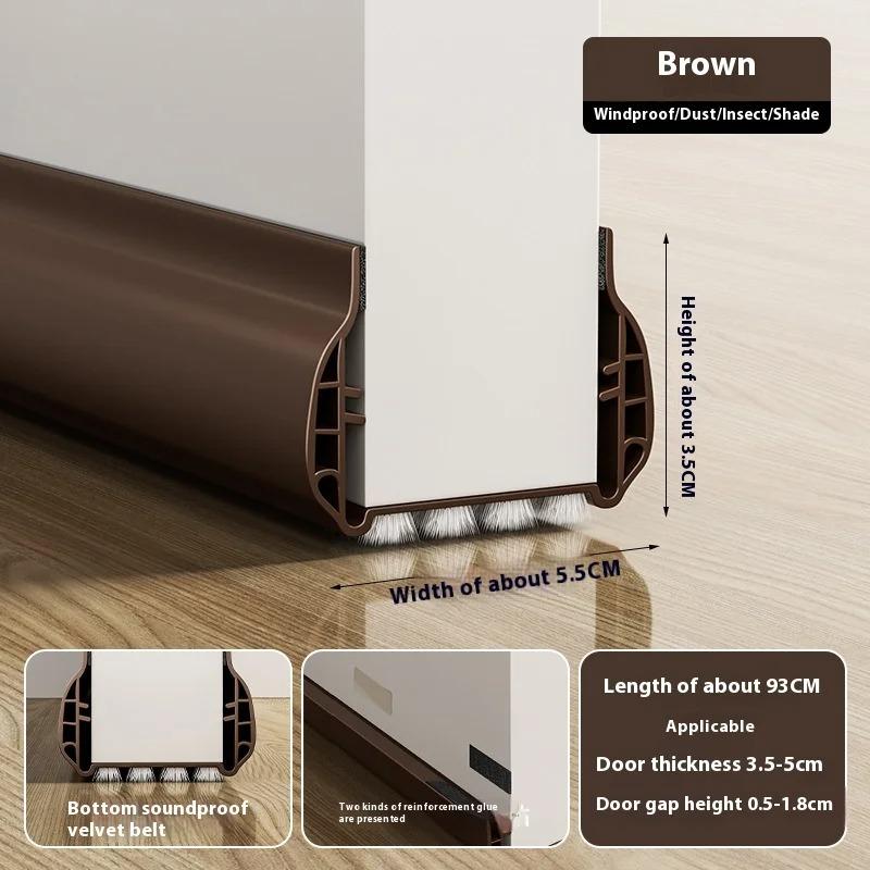 

1PC 93cm/36.61inch Door Draft Stopper for Bottom, Seal Dust And Noise Insulation Weather Stripping Draft Guard Insulator Sealing 93cm коричневий