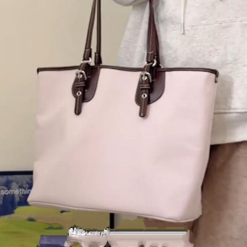 

Новые модные сумки через плечо, женские сумки, милые розовые сумки-тоут, вместительные, в корейском стиле, для отдыха, универсальные, трендовые, женские сумки для поездок на работу