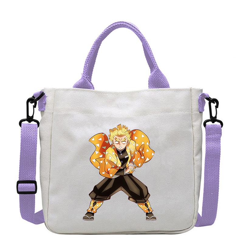 Japan Cartoon Comics Zenitsu Agatsuma Bedruckte Canvas Tasche Umhängetasche Tragetasche 7551
