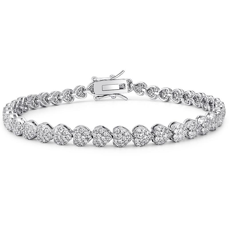 

Hot selling versatile love bracelet high-quality copper gilded niche light luxury non-fading tennis bracelet 6
