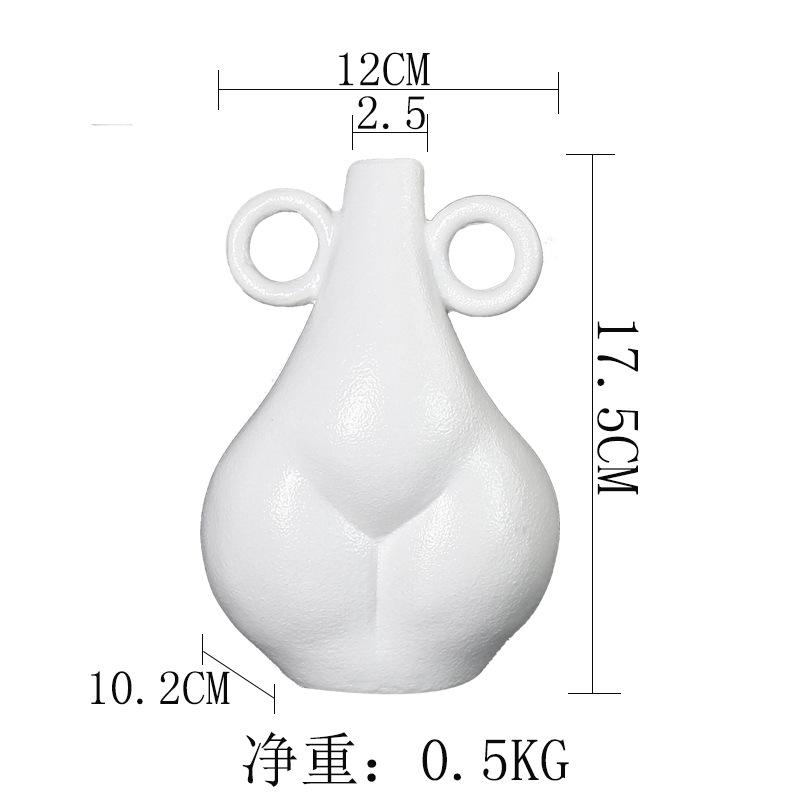 Nordic Creative Flower Arrangement Vase Ornament Home Living Room Tv Cabinet Bedroom Soft Decoration