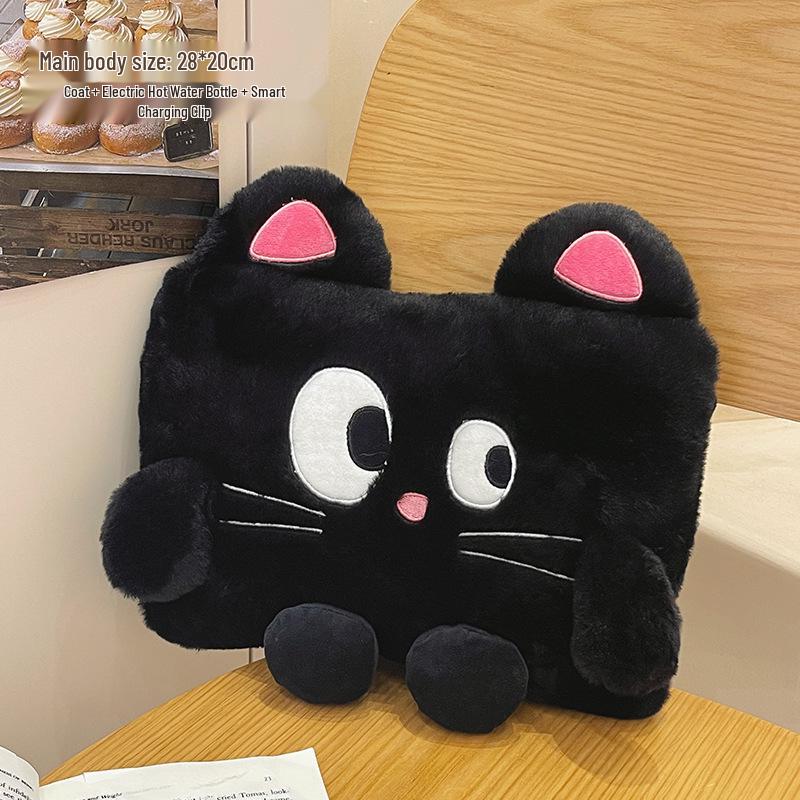 Rechargeable Plush Hot Water Bottle - Explosion-Proof Hand Warmer, 2024 Style Electric Bed Warmer.