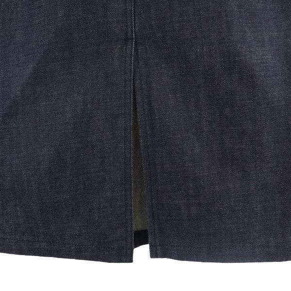 HYKE Long Length Tight Denim Skirt 1 Navy Women Used