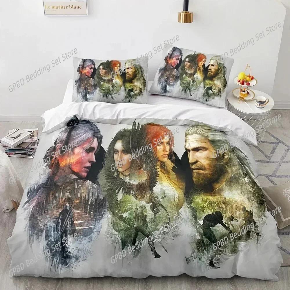 3D Print The W-Witchers Beding Set For Bedrom Soft Modern Bedspreads Comefortable Children Kids Soft Duvet Cover Comfortable Quilt Cover And Pilowcase