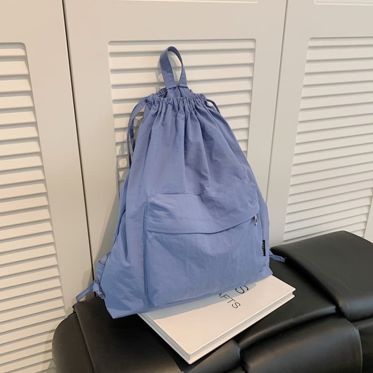 Drawstring nylon backpack women's bundle bag backpack