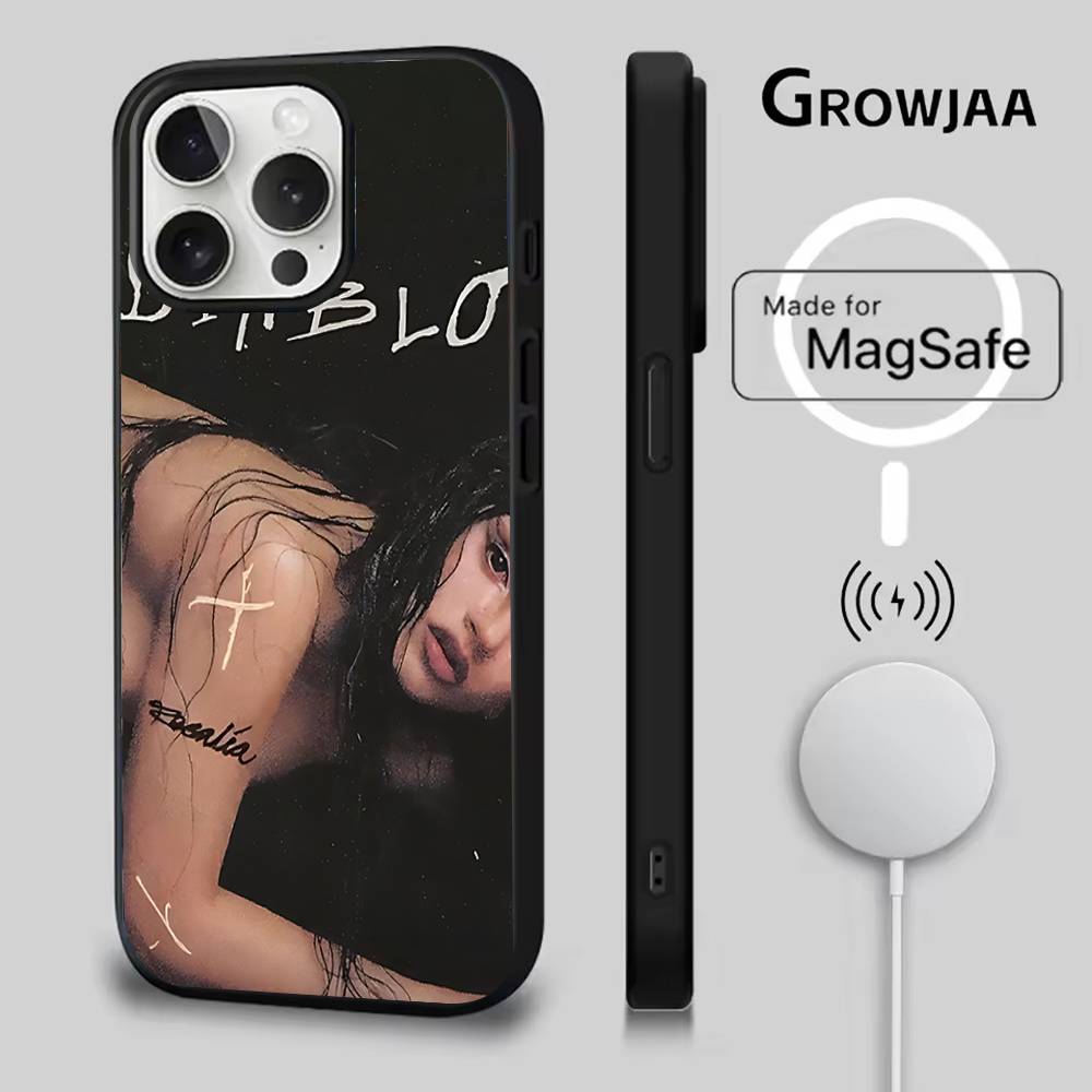 R-Rosalia L-lux Phone Case For iPhone 17,16,15,14,13,12,11,Pro,Max,Plus,Mini,SE4,E Magnetic Magsafe Wireless Charging