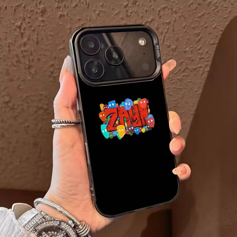 Hot Singer Z-Zayn Mali Phone Case For iPhone 17,16,15,14,13,12,11,Pro Max,Plus Candy Silver Cover