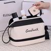 Steel Brace Makeup Bag  Double-layer Large Capacity Travel Portable Compartment Layered Makeup Storage Bag