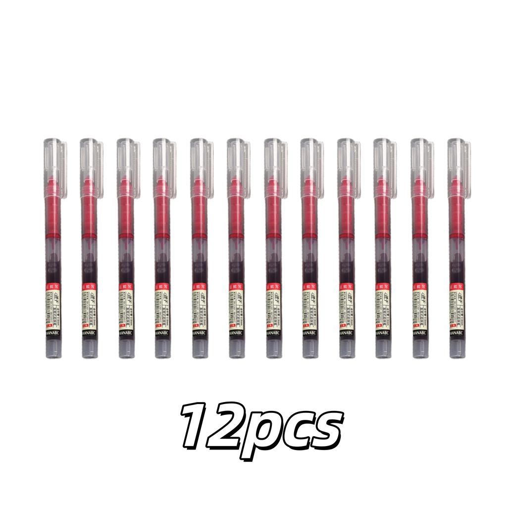 New High Quality Needle Type Gel Pens Straight Liquid Ballpoint Pen Stationery School Office Supplies Writing