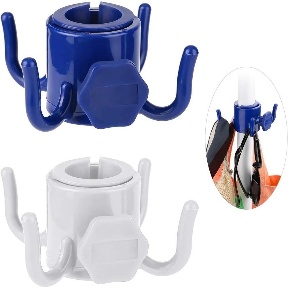 Umbrella Holder Four Corner Hook Support for Beach Camping Trip Hanging Towels Bags Hats Tent Accessories Durable Clasp