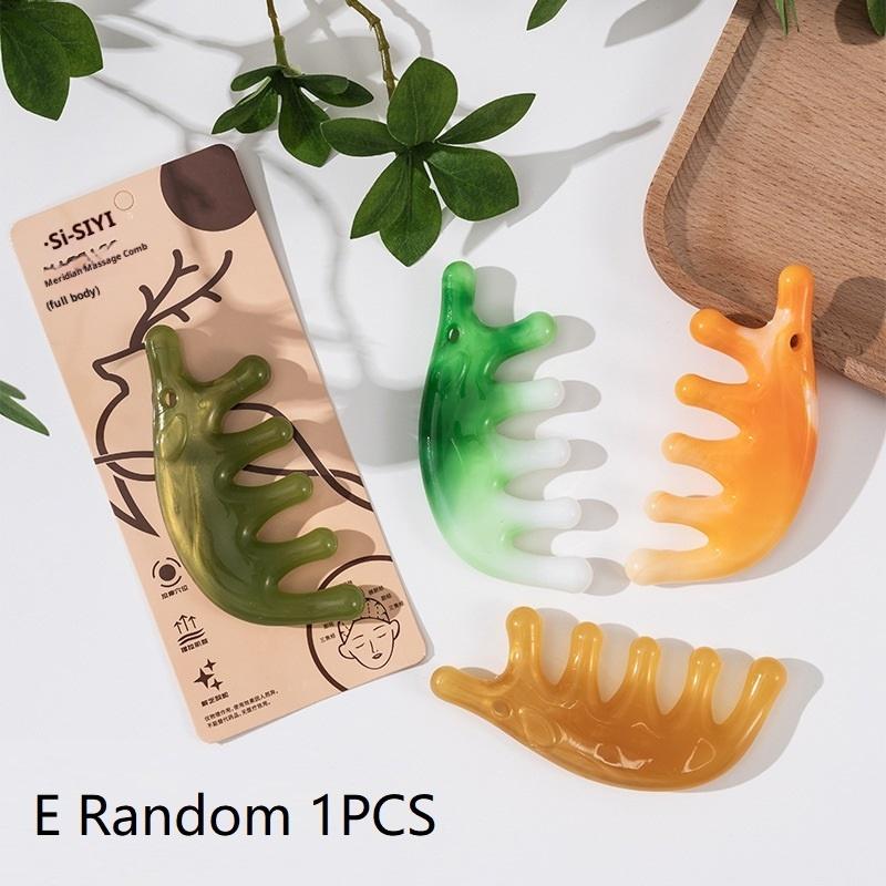 Body Meridian Massage Comb Stress Relief Gua Sha Tool Acupuncture Therapy Blood Circulation Anti-static Plastic Hair Combs