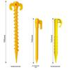 5,5" vroubkované plastové stanové kolíky, 14,5 cm prodloužený design ovčího rohu, stanové příslušenství