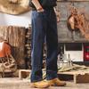 Jie Leino Men's American Retro Straight-Leg Denim Jeans