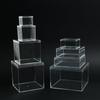 Square Transparent Plastic Storage Box with Lid - Acrylic Display for Candy, Snacks, Gifts