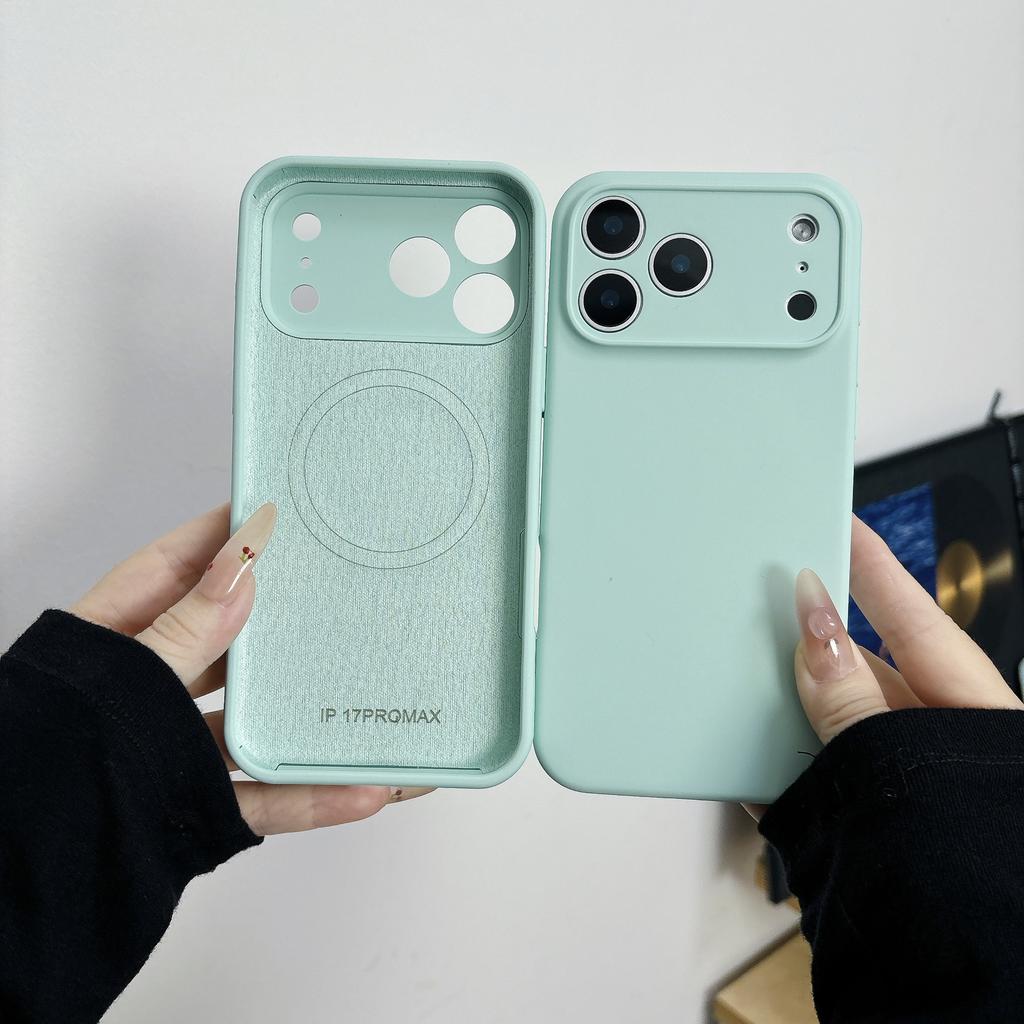 Applicable to iPhone17 Pro mobile phone case magnetic suction liquid silicone Apple 16 official built-in 15 anti-drop protective case