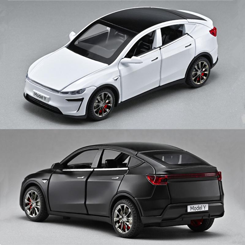 1:32 2025 Model Y SUV Legierung Auto Modell Diecasts Metall Neue Energie Fahrzeuge Auto Modell Hohe Simulation Ton und Licht Kinder Spielzeug Geschenk