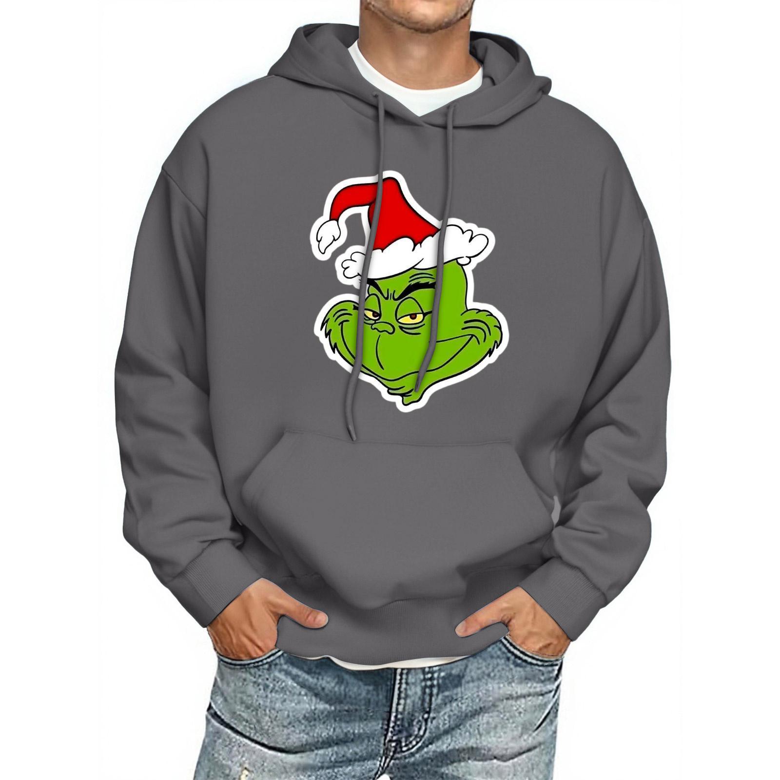 

Мужская толстовка с капюшоном с принтом, с длинным рукавом, повседневный пуловер, худи, толстовка с капюшоном XL