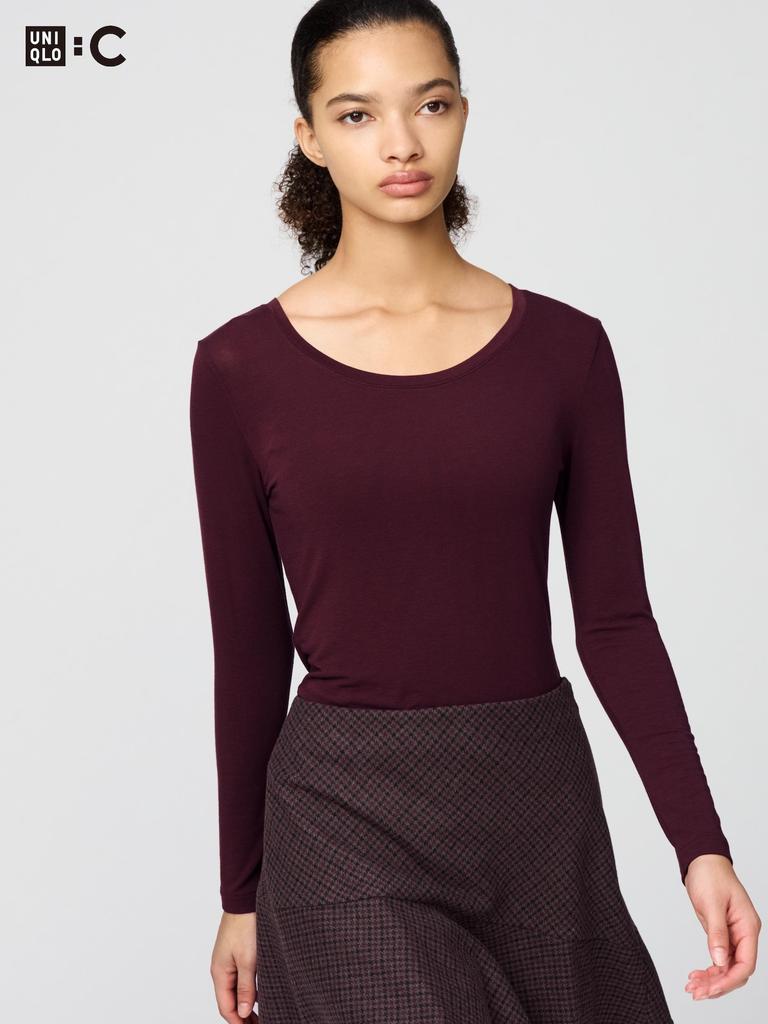 Uniqlo Japan UlTra Warm HeaTTech Cashmere Blend U Neck T