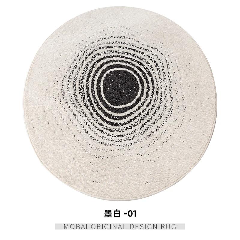 Rond Tapijt – Waterdicht, Premium Gevoel Vloerkussen voor Slaapkamer, Balkon, Studeerkamer, Garderobe, Nachtkastje Tapijt Diameter 90cm(35in)