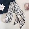 Polka Dot Narrow Scarf 100x7cm Women Ribbon Tie Headband for Bag Handle Decor and Choker Use