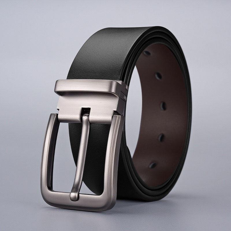 120 130 140cm Synthetic Leather Men's Belt Fashion Alloy Pin Buckle Adult Luxury Brand Jeans Business Waist Male Strap Brand