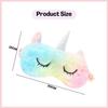 TecoKart® Plush Eye Mask for Sleeping | Soft Sleep Mask for Girls, Women & Children | Colorful Eye Cover for Travel, Naptime & Night Sleep