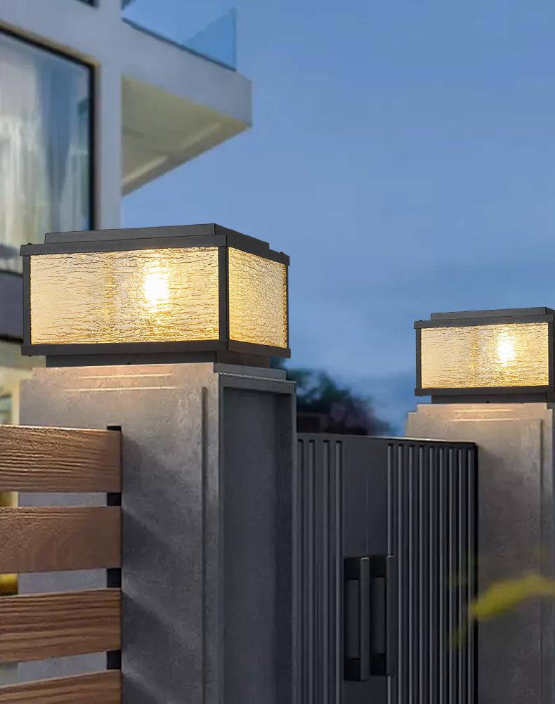 Cross Park Solar Wall Lamp for Outdoor Villa and Courtyard Gates
