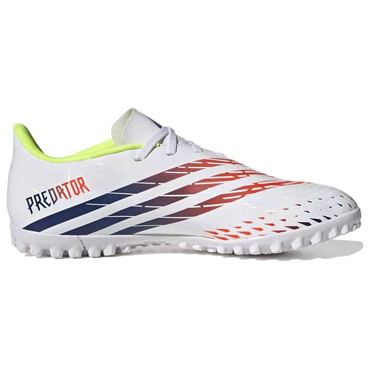 Adidas Predator Edge.4 Rundzehen-Schnürschuh TF (Gummistollen) Hartplatz Kunstrasen Ultra-Faser Rutschfest Abriebfest Fußballschuhe GV8526
