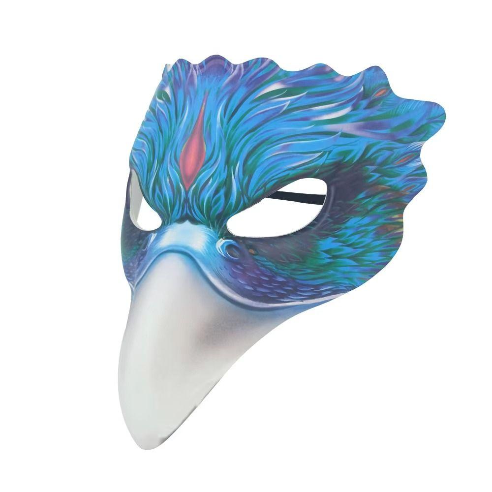 PU-Leder Tier-Cosplay-Maske mit elastischem Gürtel Leder Vogel Adler Maske Bühnenaufführungs-Requisiten